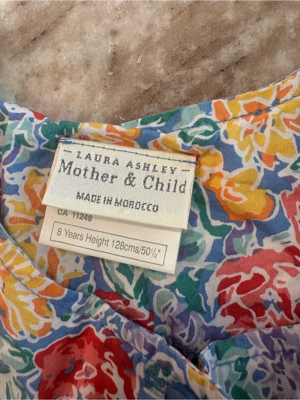 Vintage Laura Ashley Mother and Child Girls Sleeveless Jumper Romper 90's - Picture 3 of 9